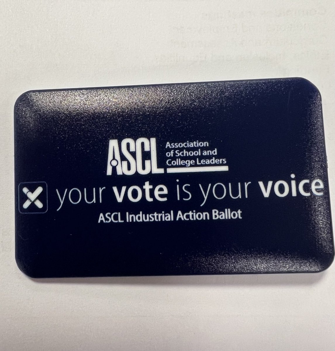 #voteforeducation. W/b 19th June, your ballot paper should arrive. YOUR VOTE IS YOUR VOICE # ascl