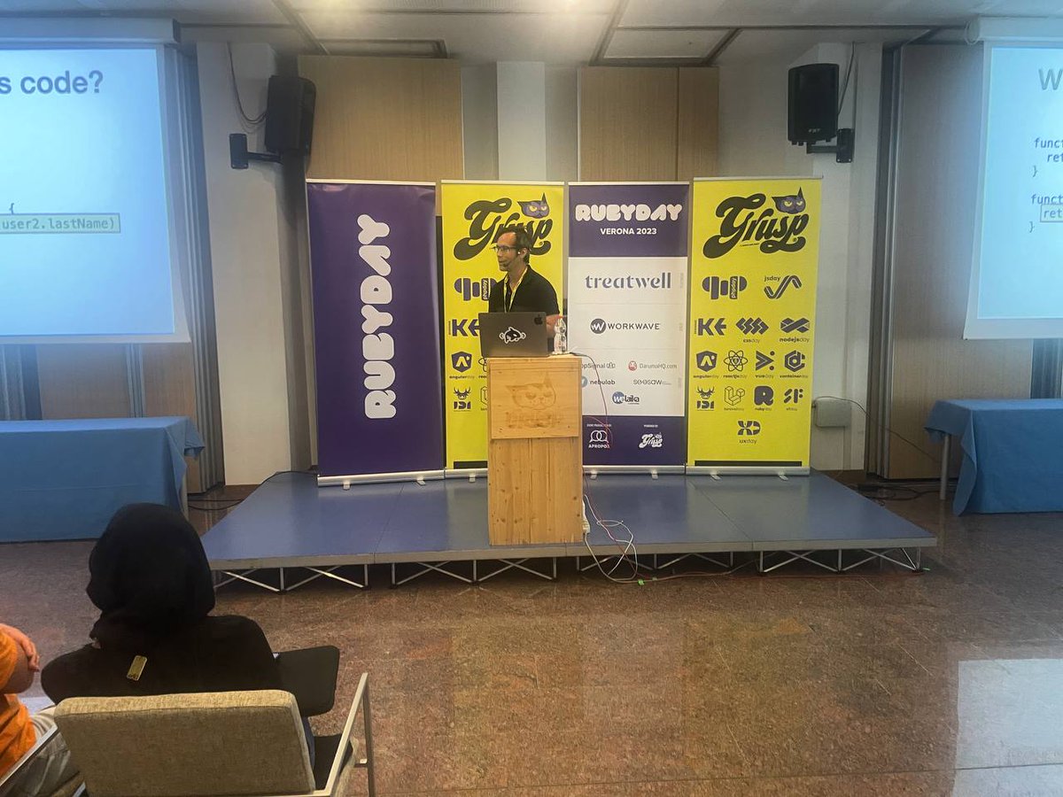 rubydayit's tweet image. &quot;End to end typing for web applications&quot; is Frederick Cheung&apos;s talk.
@fglc2, Lead Engineer at @SkillerWhale1 ,will show how to avoid mistakes in integration between frontend and backend by having a single source of truth for your data types.
#rubyday #rubyday2023 #ror #rails