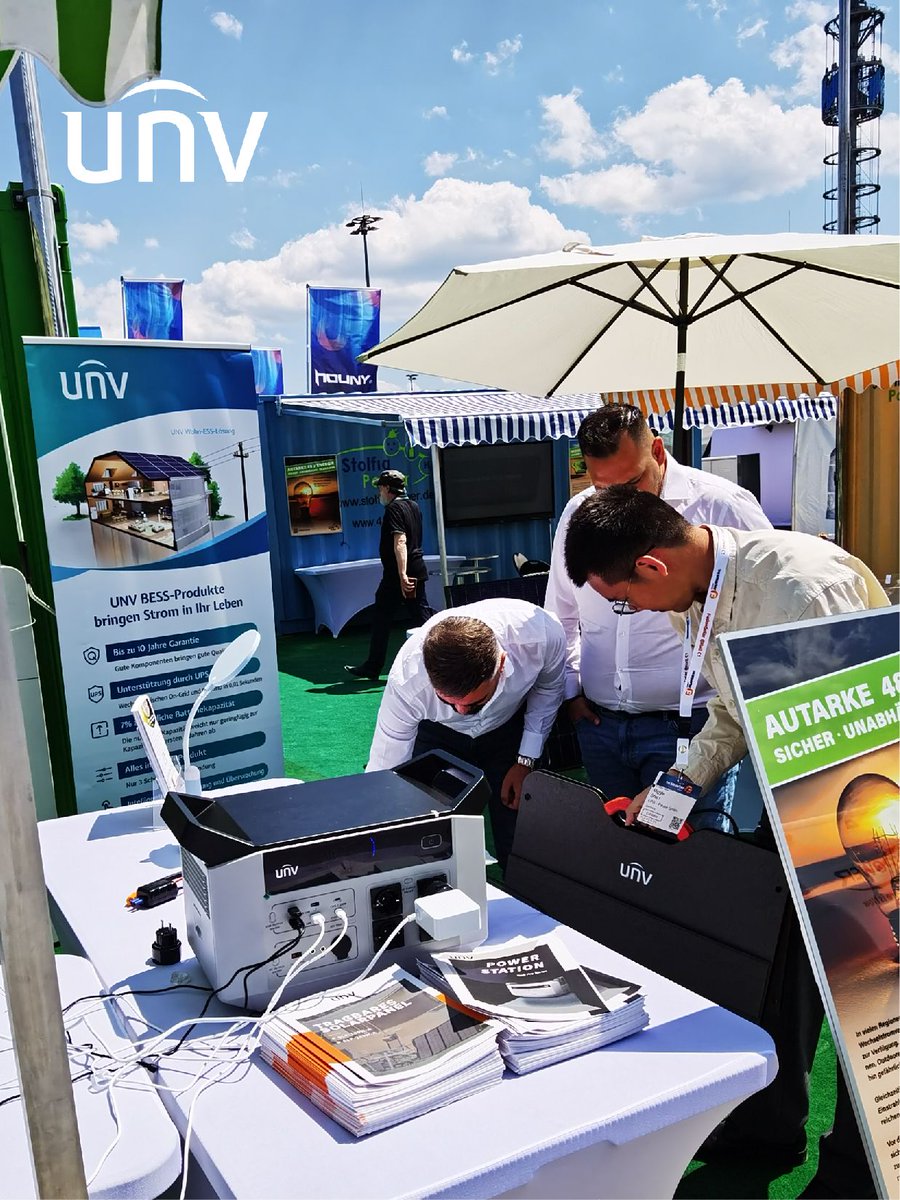 UniviewTech's tweet photo. 👏Univew Stuns at Intersolar Europe with New Residential Energy Storage System:
Intersolar Europe, a highly anticipated event in the global solar technology industry, took place at Messe München (Munich Exhibition Center) from June 14th to 16th. Welcome to visit us!🤓
#Uniview https://t.co/pt5ifgHDAw