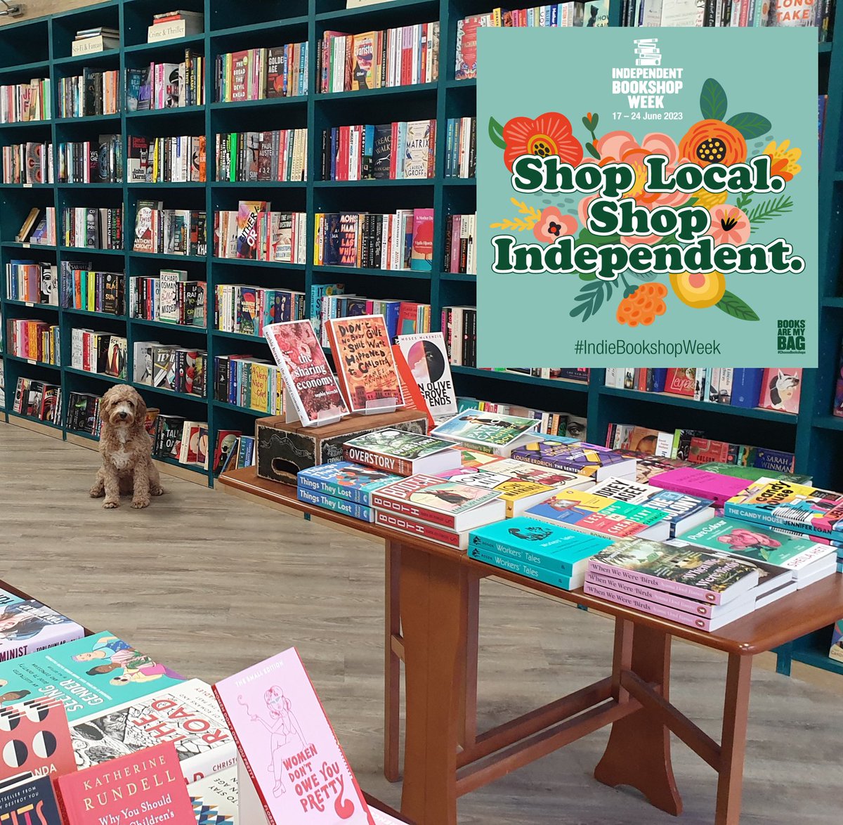 It's our first and we're in the celebrating mood 🎈

We have really exciting events, tote bags, bookmarks, bunting, surprise giveaways in the shop and so so many great books.
We're a bit over-excited, to be honest...