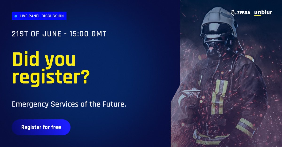 The webinar is 1 week away!🔥Learn how the emergency services of the future will look like and how existing hardware and software solutions are already transforming incident response.

Reserve your place now by registering for free:
lnkd.in/dFVdGYBy

#incidentresponse