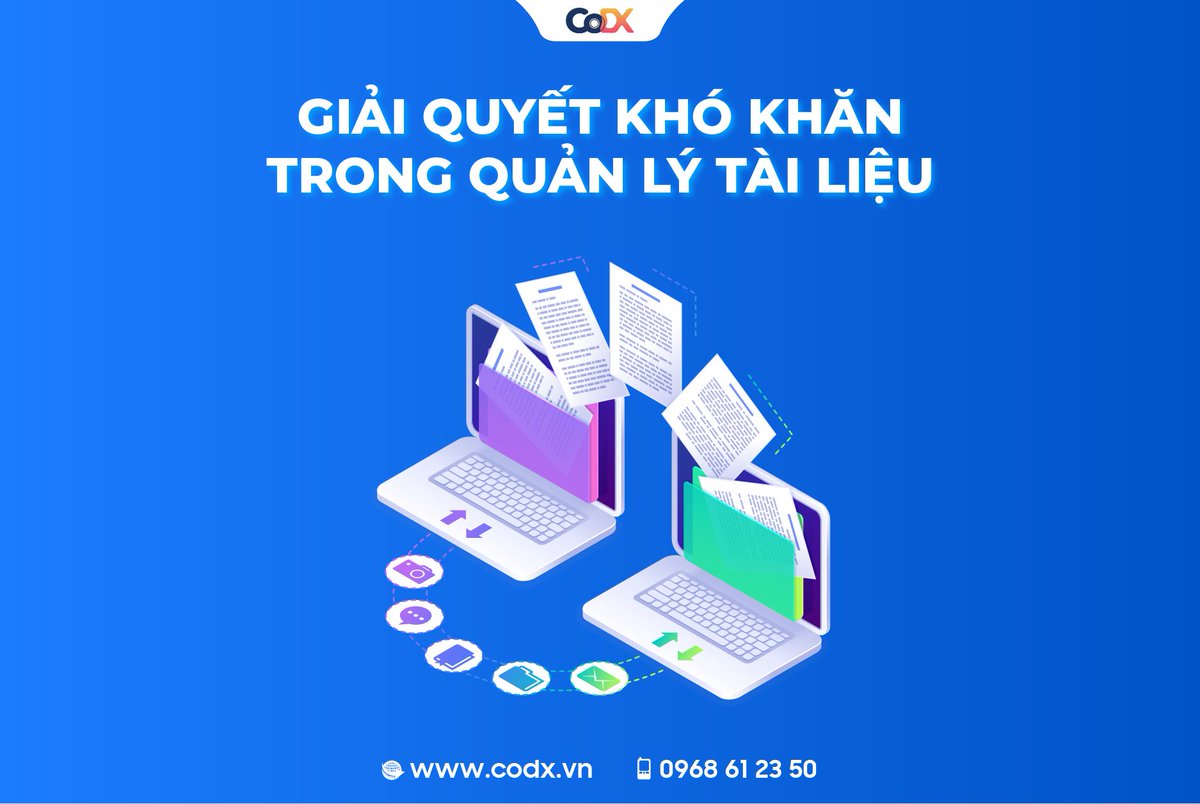 chuyendoisocodx's tweet photo. CoDX Document- Giải quyết khó khăn trong quản lý tài liệu, duy nhất trên một nền tảng.
#CoDX #DigitalTransformation #digital #transformation #chuyendoiso #quanlytailieu #sohoatailieu #khotailieu #documentmanagement https://t.co/wvBHPZhA9p