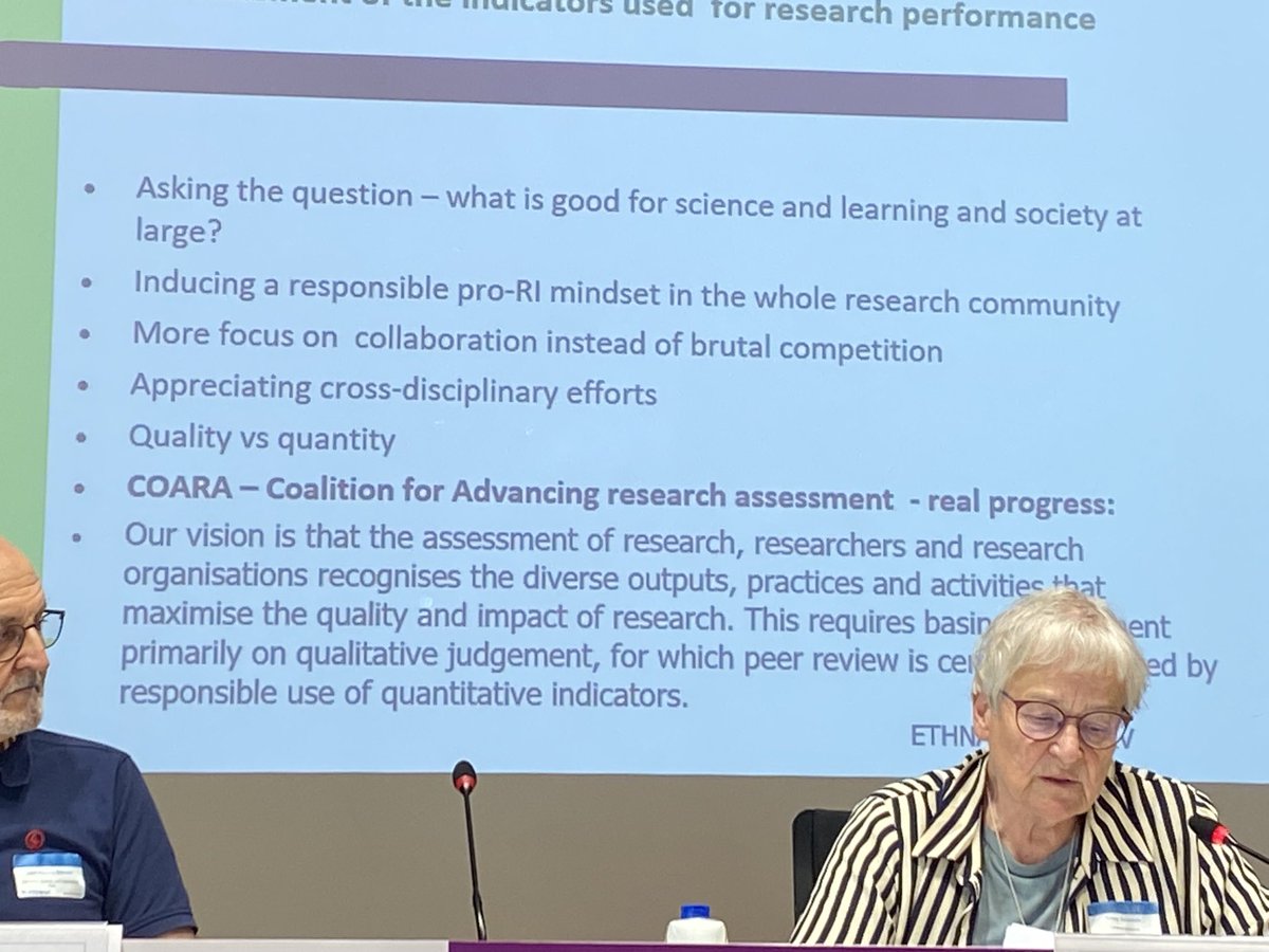 FundacionETNOR: RT @evamen: Very good to put ⁦@CoARAssessment⁩ in the context of #ResearchIntegrity #RRI and #OpenScience ⁦@ALLEA_academies⁩