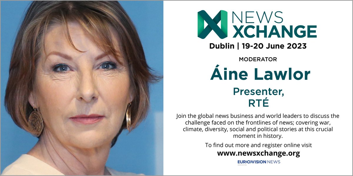 NewsXchange's tweet image. NEWS XCHANGE SPEAKER UPDATE
Áine Lawlor one of Ireland&apos;s most highly respected broadcasters joins News Xchange to interview CNN’s leading political journalist, John King.
#newsxchange #ebu #dublin #news #Reuters 
@lawlor_aine @rtenews 
Find out more at newsxchange.org