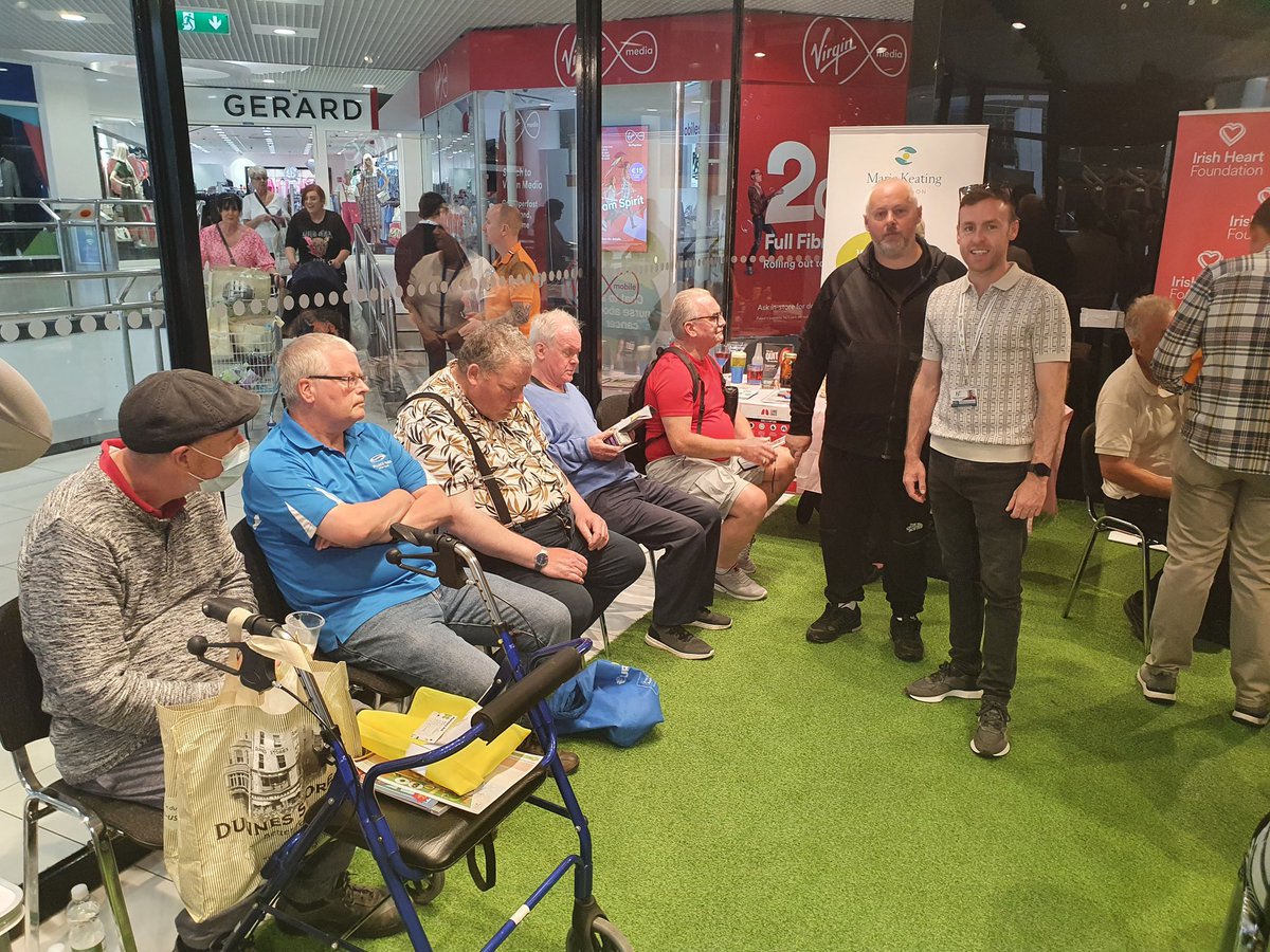Now nearly 70 people who have attended #MensHealthWeek Free Men's Health Check event in The Square Tallaght. @HSECHO7 @Irishheart_ie @IrishSheds @MarieKeating
