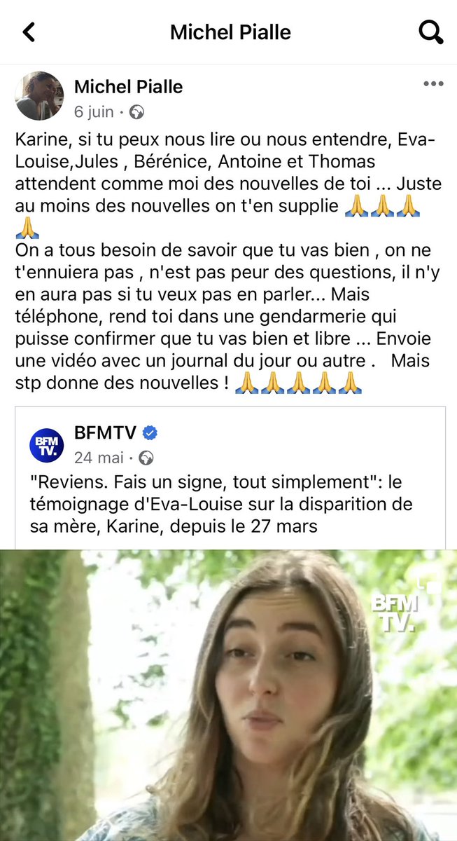 Presque 3 mois qu’il a tué sa femme, caché son corps dans la forêt et qu’il fait semblant d’être en détresse absolue devant ses enfants et les médias 🤡