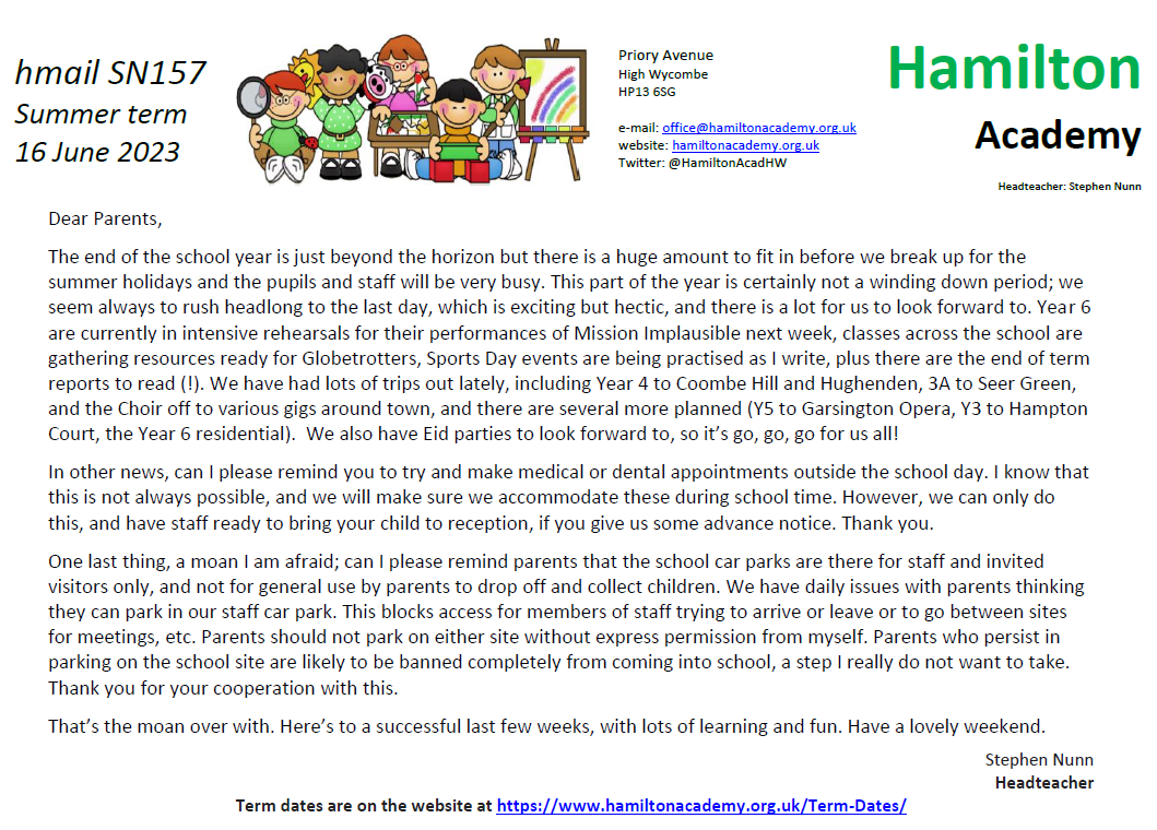 Hamilton Academy tweet media