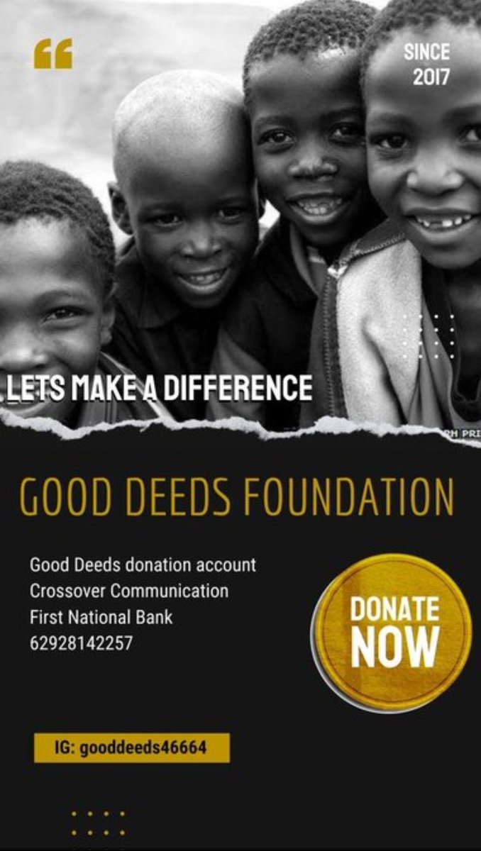 My little contribution today to @RealKhosiTwala foundation. Love you Khosi 😍🇿🇦

FNB:-) R1500.00 paid from Aspire a/c..451196 @ Smartapp. Ref.Donation. 16Jun 12:35

GOODDEEDS IN DURBAN
KHOSI TWALA MEET AND GREET
#KhosiThwala