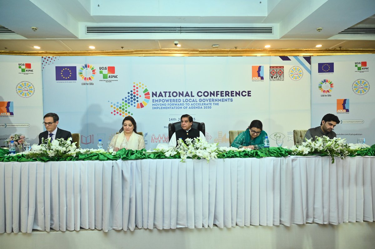 LEAD4SDGs's tweet photo. @EUPakistan was represented by Mr. Sven Ruesch, Acting Head of Cooperation. He appreciated LEAD as a unique project in Pakistan because it considered the capacity building of LG as one of the main vehicles for progress in the achievement of the SDGs agenda. https://t.co/VtGfoNmlak