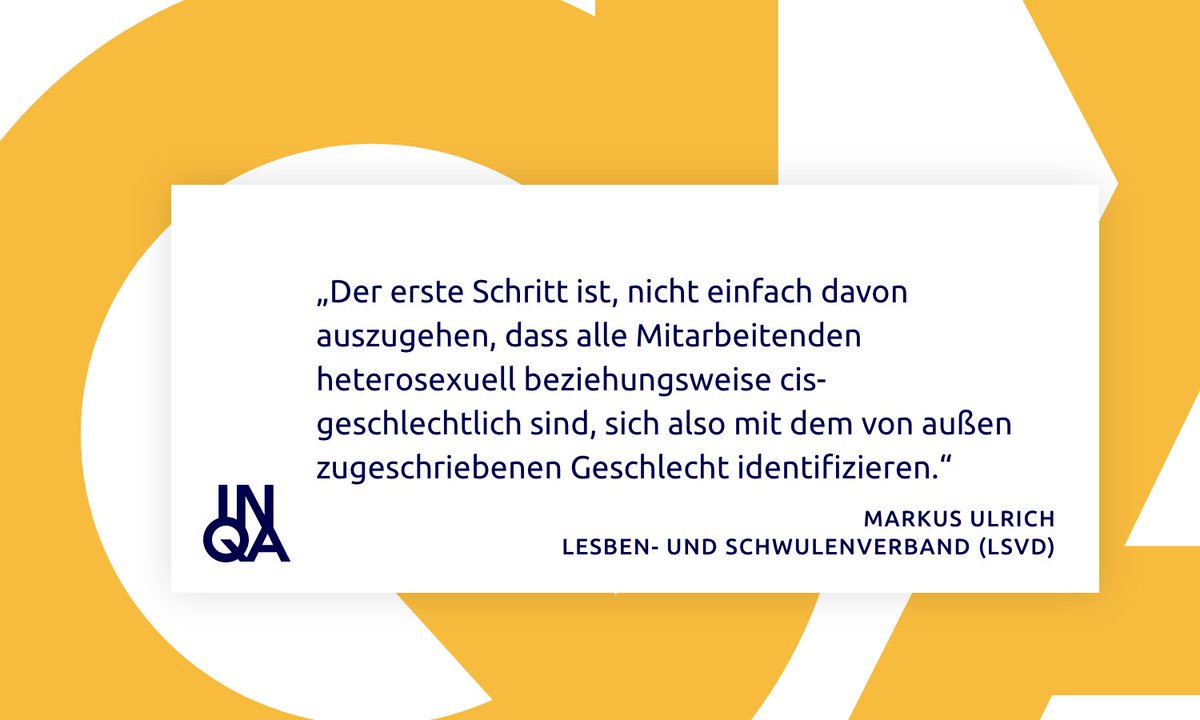 Zeichen setzten, sensibilisieren, fördern: Es gibt viele Wege, wie Sie gegen Vorurteile und #LGBTQIA+-Feindlichkeit am Arbeitsplatz vorgehen können. Diese Tipps des @lsvd können zu einer queerfreundlichen Unternehmenskultur beitragen: inqa.de/DE/wissen/dive…
@proutatwork