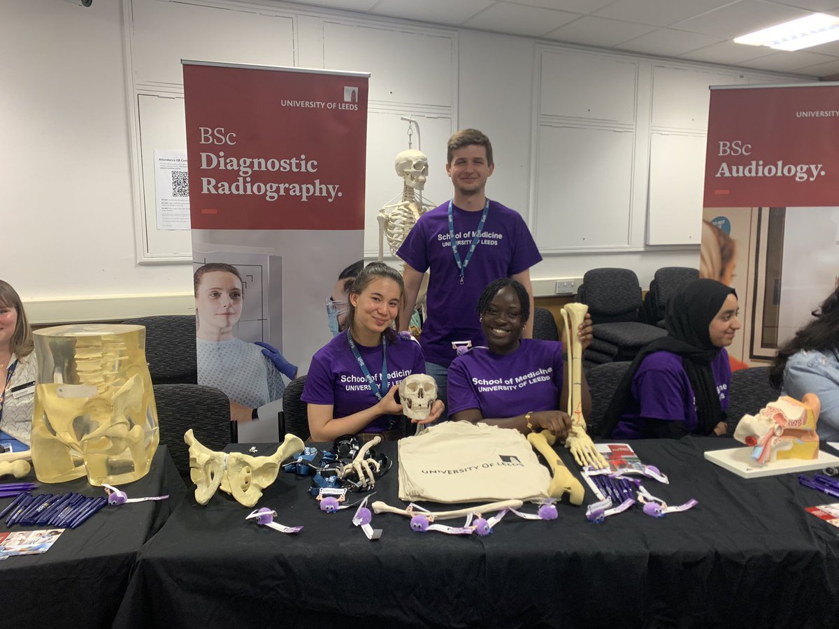 Our fab student ambassadors at open day #radiographyatleeds #diagnosticradiography @radiowengraphy