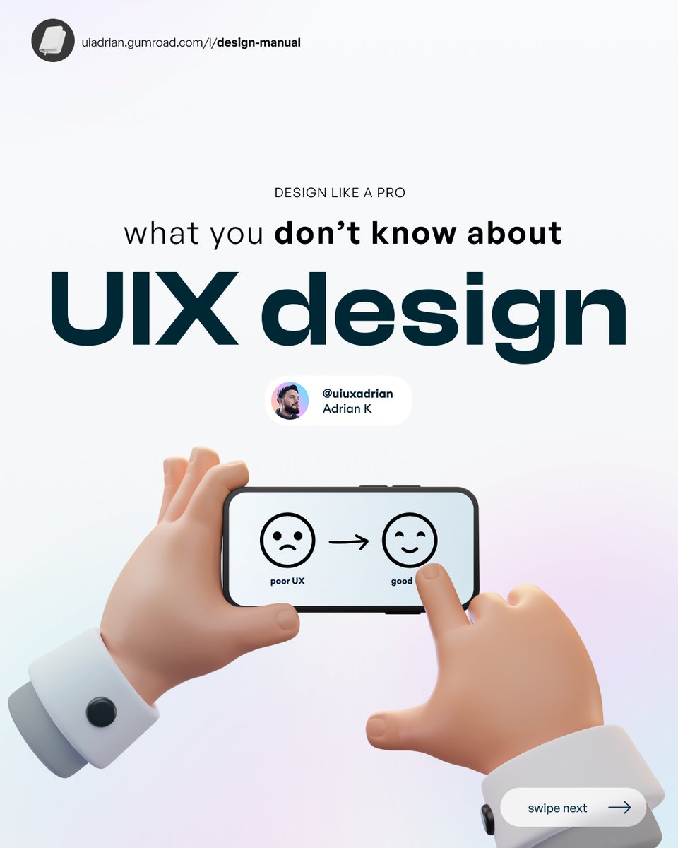 adriankuleszo's tweet image. What you don&apos;t know about UIX design (visual thread) 👇