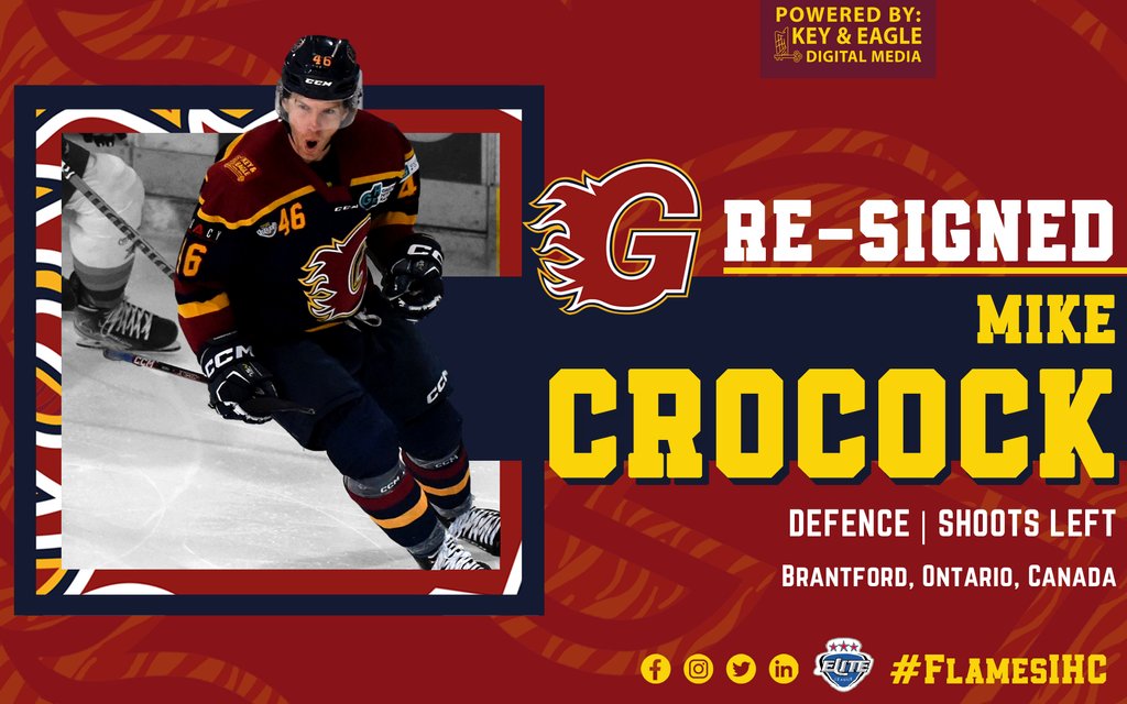 flamesicehockey's tweet photo. Crocock is back! 🏒 

Guildford are excited to announce the re-signing of defenceman Mike Crocock! 🔥 

To read more please head to the link below 👇 

https://t.co/gyY8rim7lV 🇨🇦

 #Guildford #FlamesIHC #EIHL #IceHockey #GuildfordFlames https://t.co/BcKk9mfK30