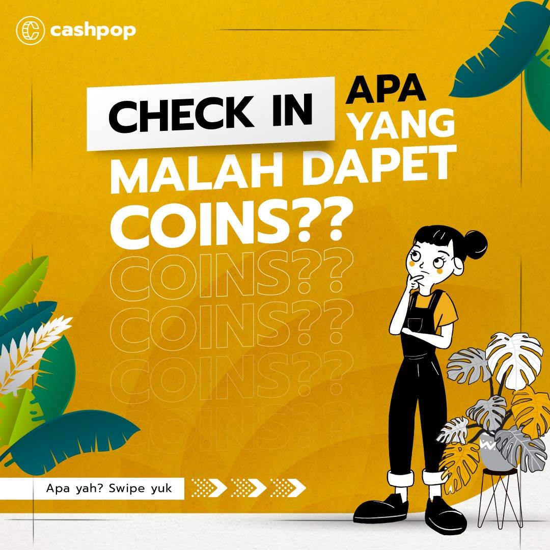 CashPopID's tweet photo. Check in di Cashpop biar bisa redeem produk favoritmu! 📱💫 

Tiap kali check in, kumpulin coin dan tukarkan dengan produk favorit yang kamu mau! 

Mulai dari pulsa, voucher game, sampe donasi semuanya bisa kamu dapetin kalo kamu rajin check in di Cashpop. 

Cus check in! https://t.co/l7KdDLcVri