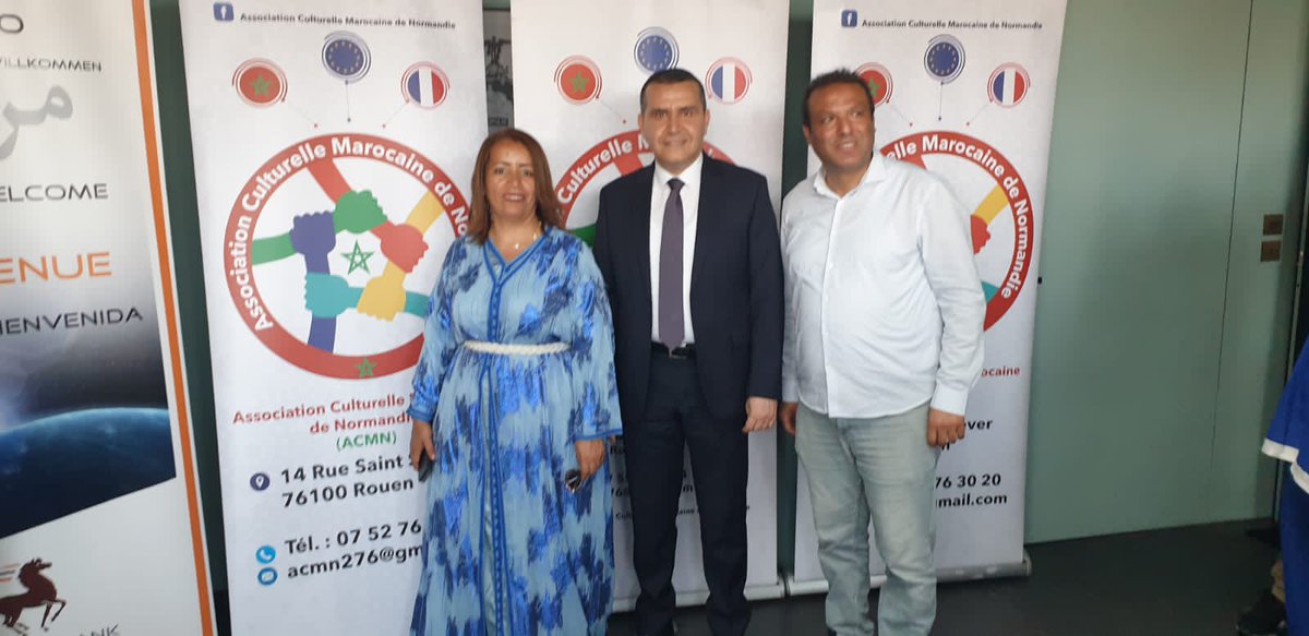 Maroc_Pontoise's tweet photo. Soirée aux couleurs et aux saveurs du #Maroc à @ArmadaRouen 2023. Quel plaisir de partager ces beaux moments de convivialité et de fête avec les marocains de @seinemaritime .
@MarocDiplomatie
@RegionNormandie
#ACMN https://t.co/JXec0Rqtok