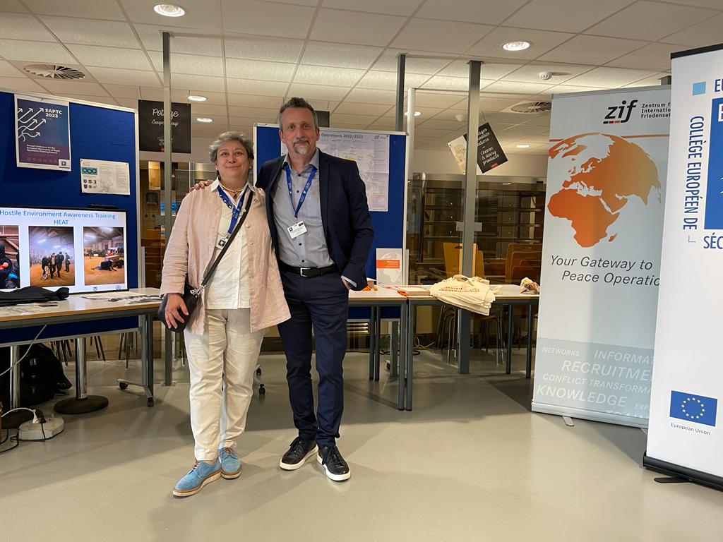 ZIF_Berlin's tweet photo. Last week, 3 of our colleagues attended the annual #EAPTC conference in Brussels, organized by the #ESDC. The conference is a great opportunity for 🇪🇺 trainings institutions to network, connect and discuss current events and developments in #Peacekeeping and #training! https://t.co/pRsB9hCE5j