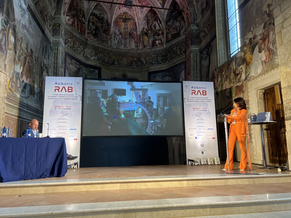 This has forever set the bar for conferences moving forward. Huge congratulations to @michaelabezzi for making this a reality! #brescia #italy #roboticbronchoscopy #intlcongressroboticbronch