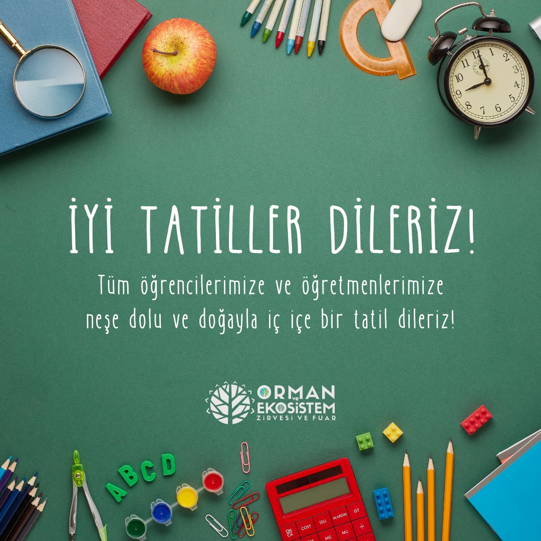😍 Karne Günü Geldi Çattı!
💙 Tüm Öğrencilerimizi ve Öğretmenlerimize neşe dolu ve doğayla iç içe bir tatil dileriz!

#karne #karnetatili #yaztatili #karnehediyesi #ormanekosistem