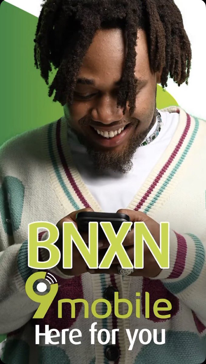 Buju bnxn signs a new endorsement deal with 9mobile !!!!!!! 🐐🚀💚 

#itstime9ja #BNXNx9mobile 🔥🔥

According to a reliable source the deal costs at least 250 million naira 🧳

BAG BOY BNXN !!!!!!! 🥶