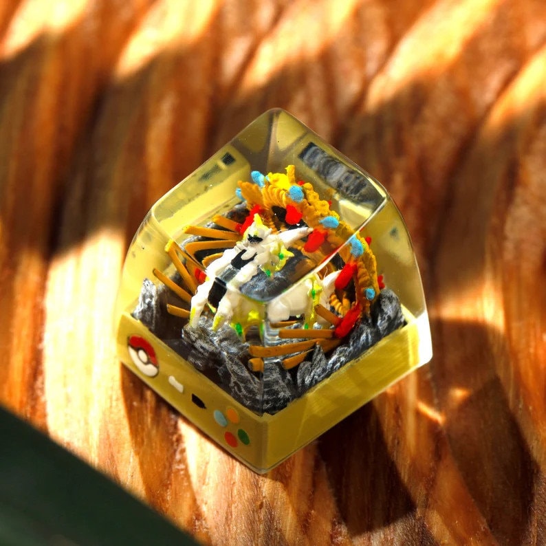 Tela_Decor's tweet photo. Excited to share the latest addition to my #etsy shop: Arceus Resin Keycap,Pokemon Keycaps,Custom Pokemon Keycaps Artisan,Anime Keycaps SA Profile, Cherry mx keycaps,Anime keycaps,Gift for him https://t.co/X9HYd0tAbN #yellow #gray #customresinkeycap #cherrymxkeycapset https://t.co/C9LJnavjxX