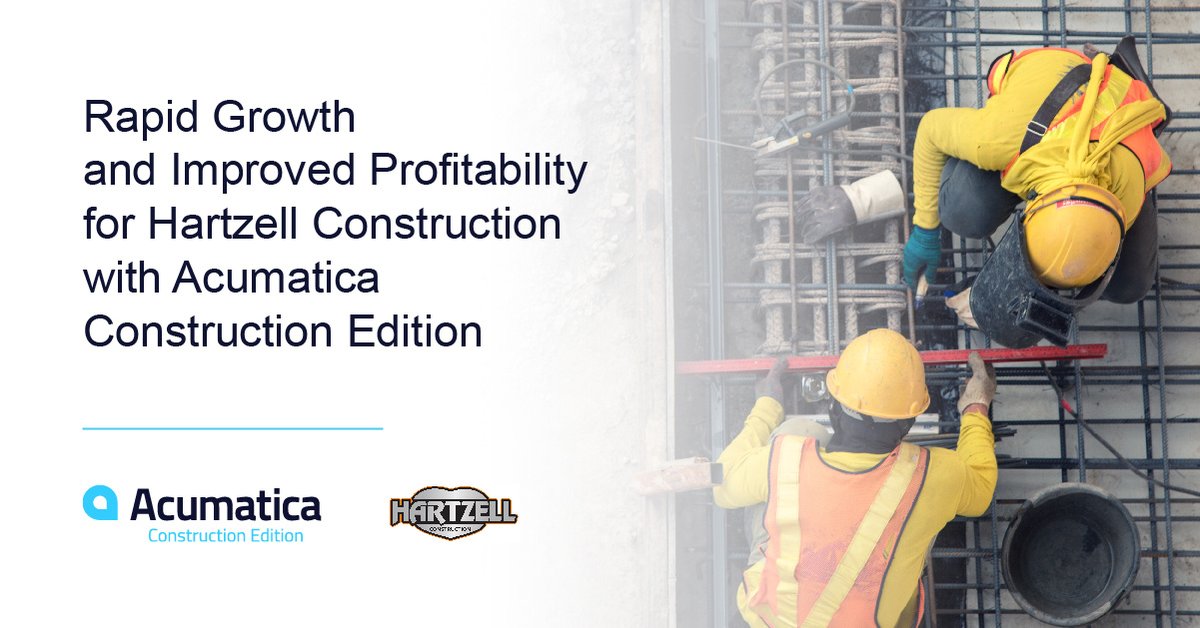 It’s time to upgrade your software when it's hard-to-use, growth-limiting, and inefficient. That’s why Hartzell Construction chose Acumatica Construction Edition.  cache.amp.vg/partners.acuma…