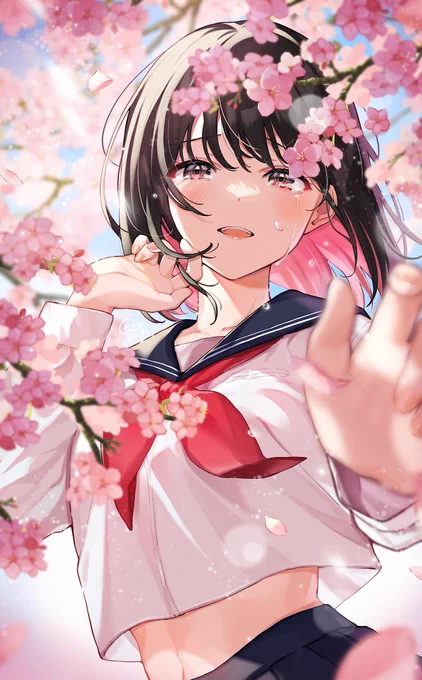 #あなたのぴんく色の作品を見せてください  ピンク髪だったりインナーカラーだったり