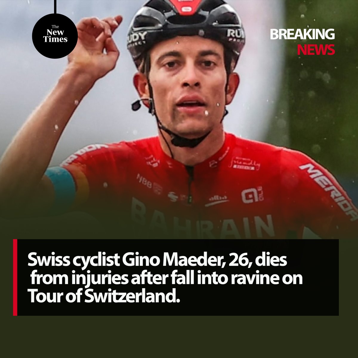 The New Times (Rwanda) on Twitter "Swiss cyclist Gino Maeder, 26, has(01)