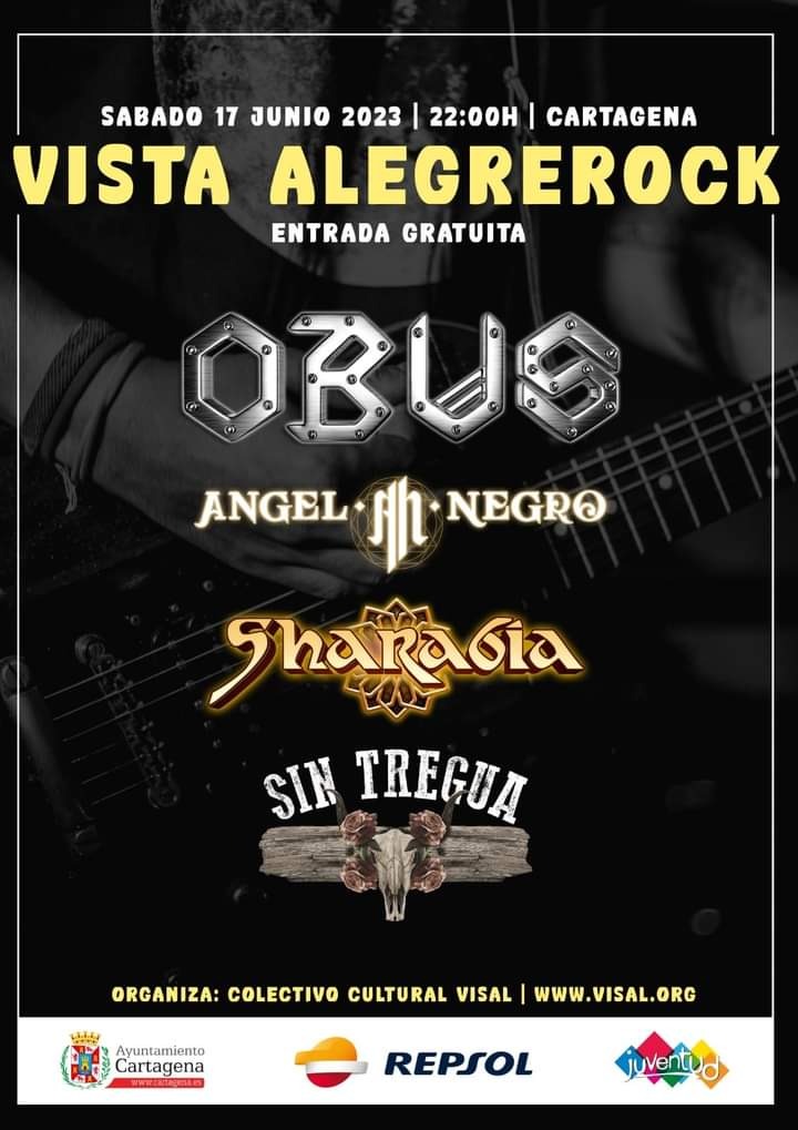 💣El broche de oro de la Semana Cultural de #VistaAlegre llega este sábado 17 con el concierto gratuito más rockero. 

⏰Desde las 22 h. podrás disfrutar con:
💥<a href="/obusoficial/">OBUS 🤘</a> 
💥 <a href="/AngelNegroMetal/">Angel Negro</a> 
💥 <a href="/sharabiarock/">SHARABIA ROCK</a> 
💥 <a href="/Sin_Tregua/">SIN TREGUA</a> 

✅Toda la programación: cartagena.es/detalle_notici…