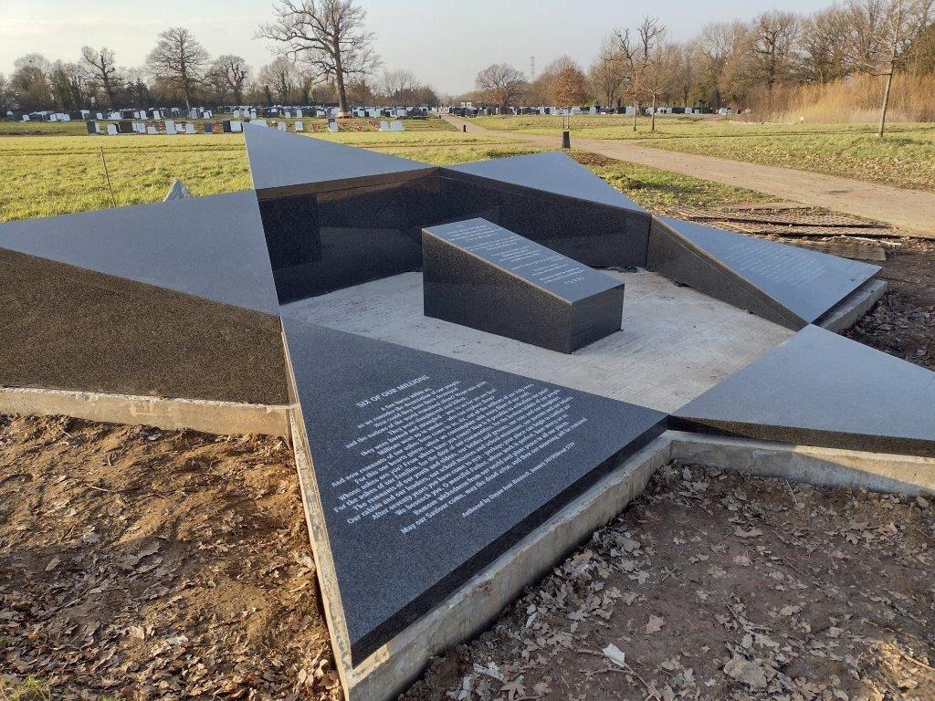 shire_uk's tweet photo. Back in December, we posted on our social media sites the process of the new memorial in the shape of the star of David.  
The memorial is now completed and laid on the secure foundation base created by Shire.  
#starofdavid #holocaustmemorial #shire #foundationbase https://t.co/uLSsA0is9i