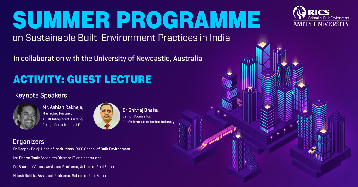 We are happy to have Mr. Ashish Rakheja and Dr. Shivraj Dhaka lead the intriguing guest lectures in our summer programme 2023. 

#SummerProgramme #GuestLecture #SustainableBuilding #India #IGBC #GreenBuilding #SustainableFuture