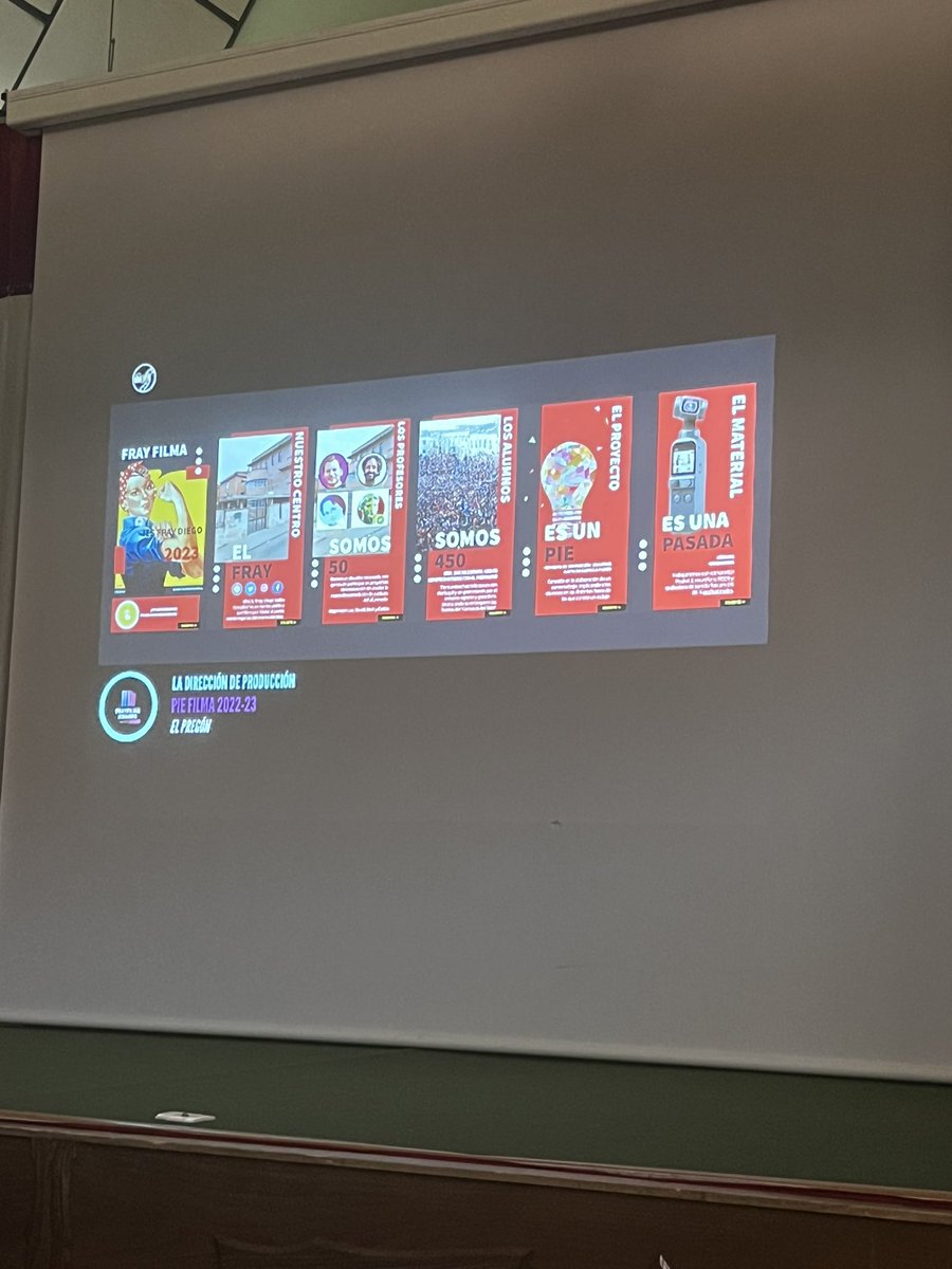 CompDigEdu_SA's tweet photo. Visita al @IESFRAYDIEGO para acompañar al centro en su estreno de los premios de cine ÍES Fray Diego Tadeo González, gracias a su proyecto de Innovación Educativa ‘’FILMA’’.
¡Un placer presenciar todo el gran trabajo realizado!
#FRAYFILMA @CFIE_CR @educacyl #CompDigEdu_CyL https://t.co/RXZSeO7CoK
