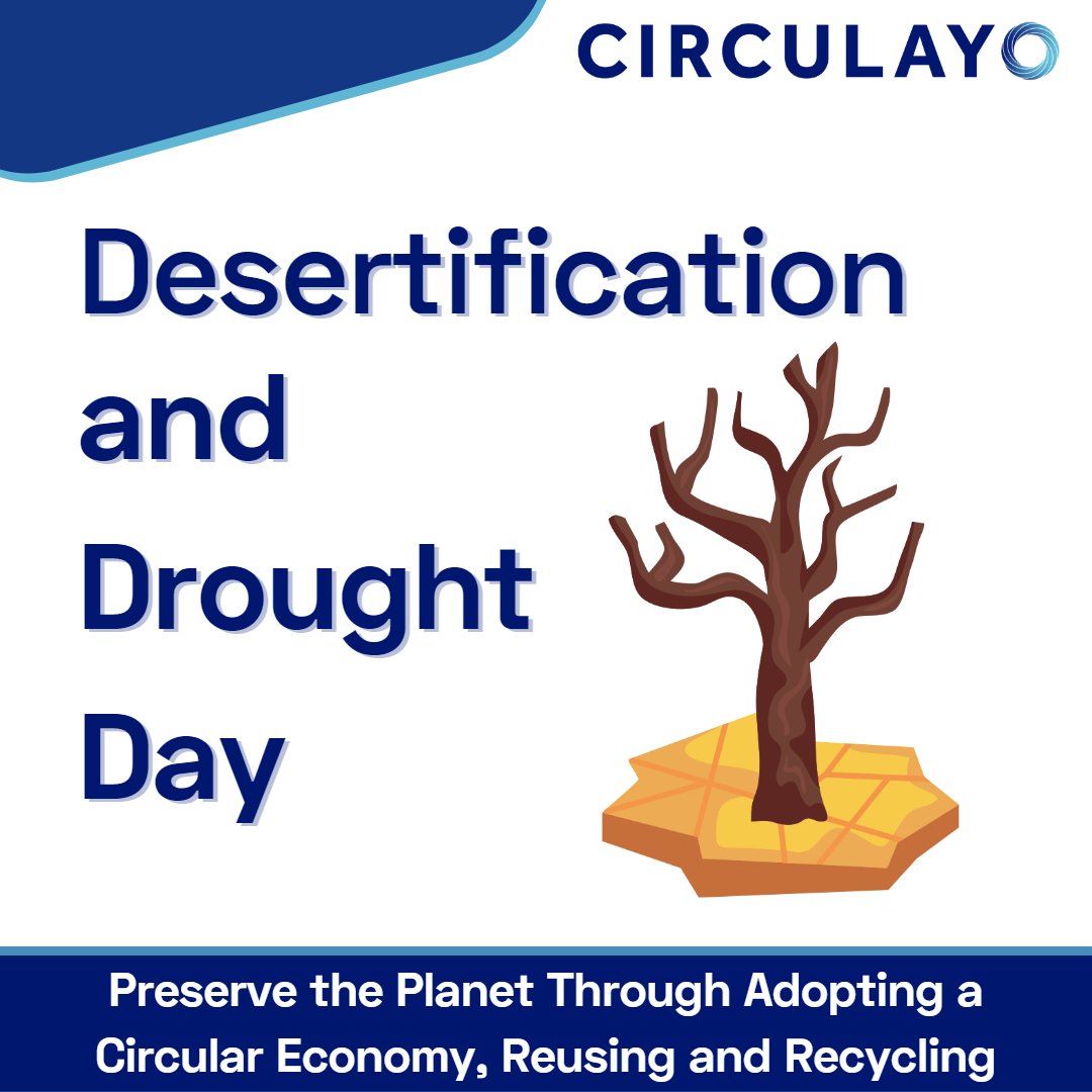 It's #DesertificationandDroughtDay  2023.

Desertification and droughts are  affecting our planet as a result of #climatechange and human activities, such as deforestation. One way to reduce deforestation is to use reusable plastics over cardboard and paper.