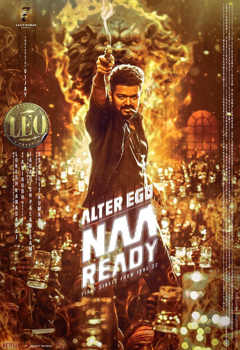 First Single #NaaReady on @actorvijay Anna's Birthday #Leo 🔥🧊