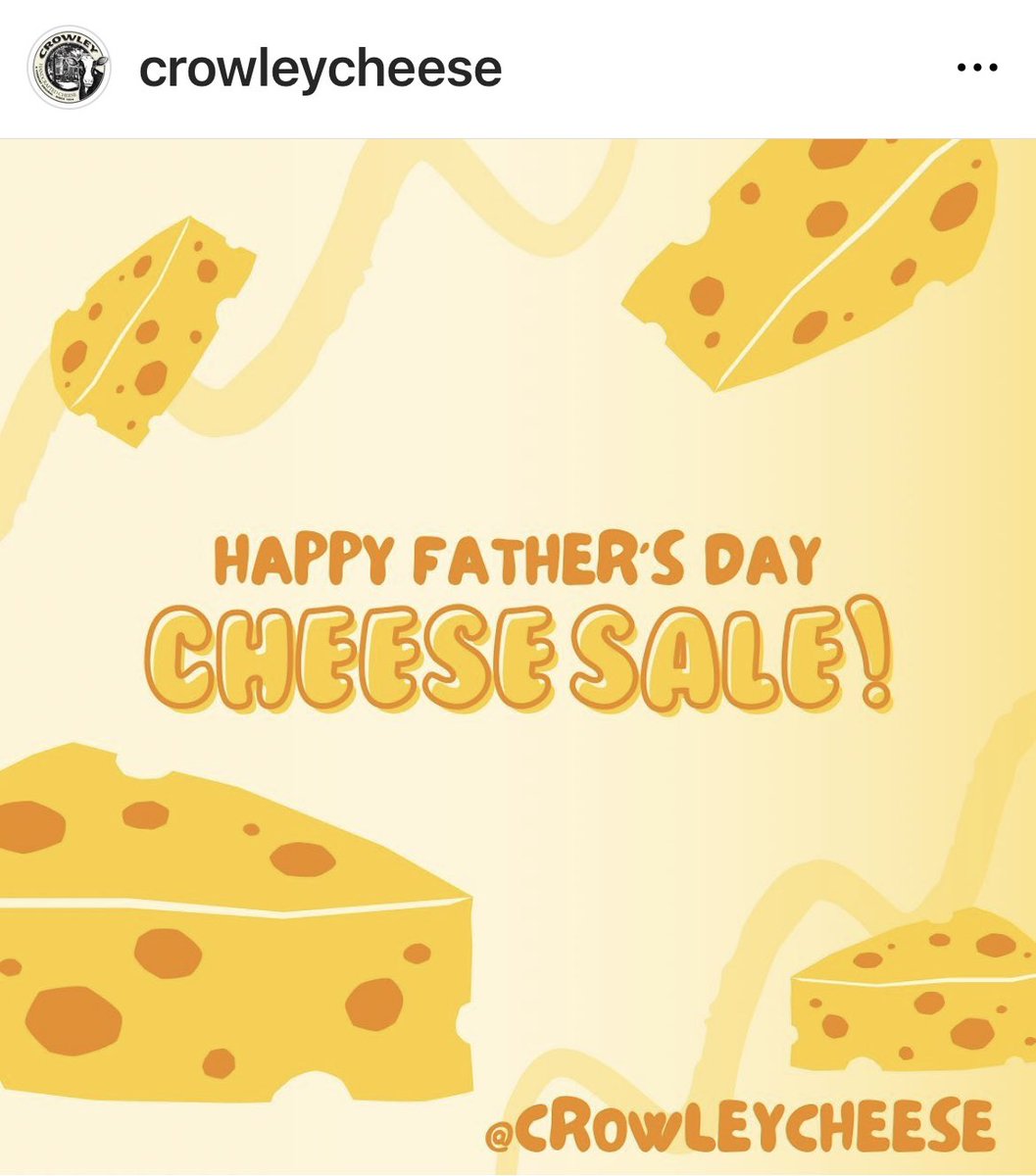 CrowleyCheese's tweet photo. In-store Father’s Day sale! Get 20% off underweight 2.5 lb wheels. https://t.co/v54HpFccD1