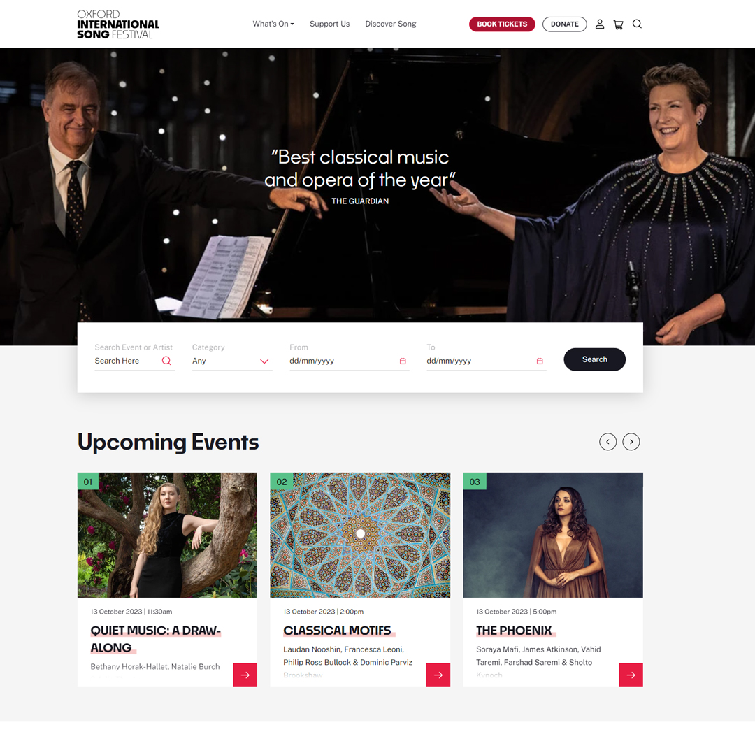 An exciting day... after nearly 22 years we are changing our name to Oxford International Song Festival, and announcing the full Festival programme! Visit oxfordsong.org and let us know what you're most excited to see... general booking opens Fri 23 June! #oxfordsong