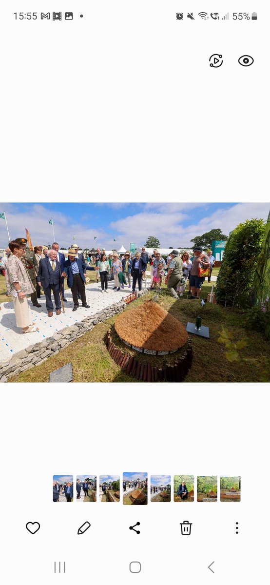 Great pictures of Ritchie Farrell, Project Manager of @RathcroghanAGRI (Rathcroghan EIP) meeting @PresidentIRL , Michael D. Higgins recently at Bloom. If President Higgins would ever like a tour of Connachts Ancient Royal Site, we would be more than happy to oblige.