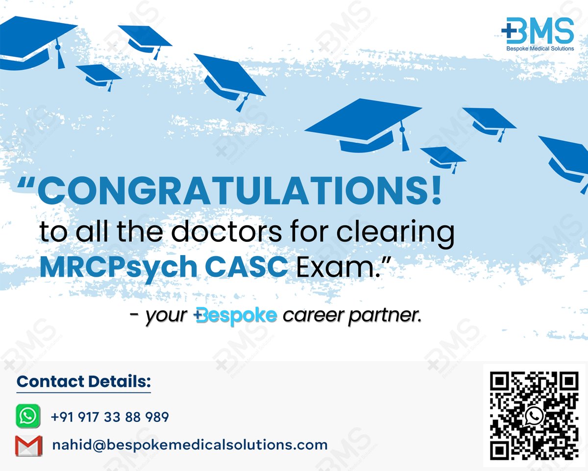 🥳Congratulations on Nailing Full MRCPsych🎉

#mrcpsych #Psychiatry #mentalhealth #healthcare #nhs #uk #ukjobs #Exam #bespoke #Doctors #doctor