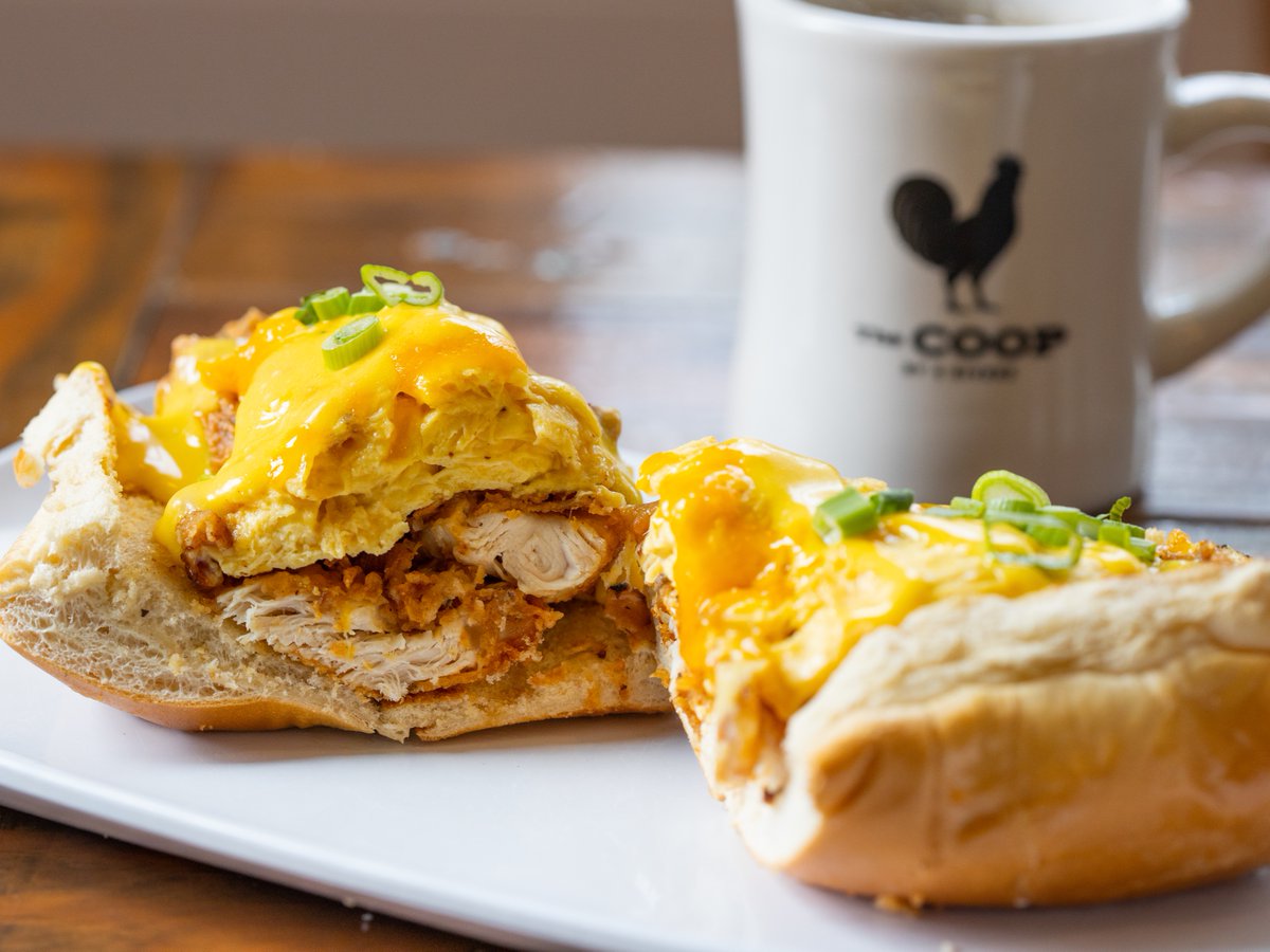 The early bird gets the friend chicken. 😉 🐓