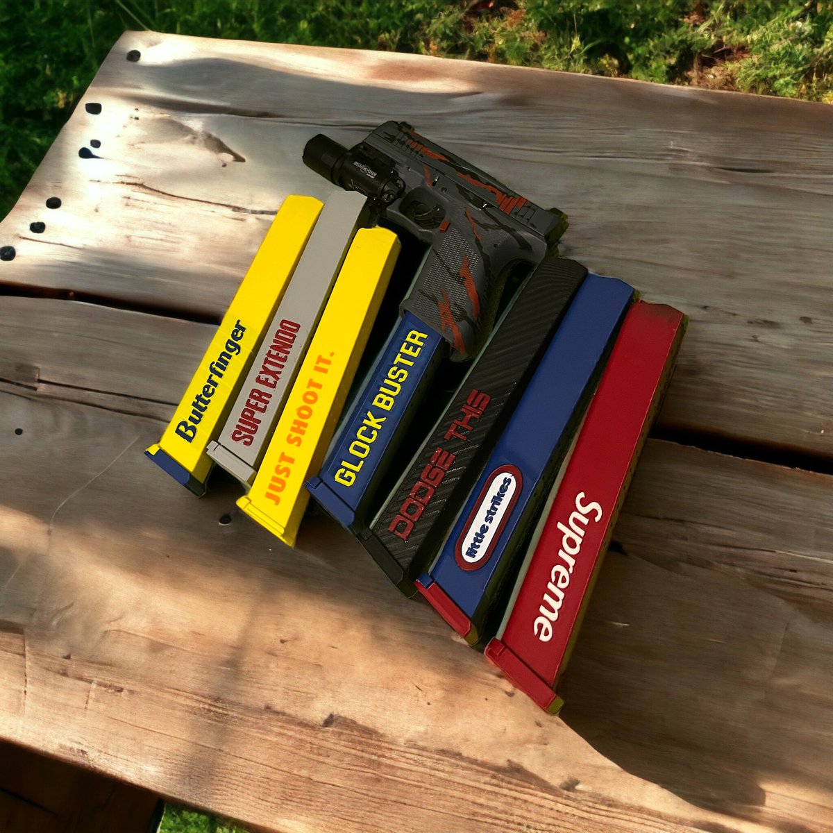 All of my mags are Bambu ams friendly and you can also use a fine tip acrylic pen for customization 

All available on cults “gftg_files”