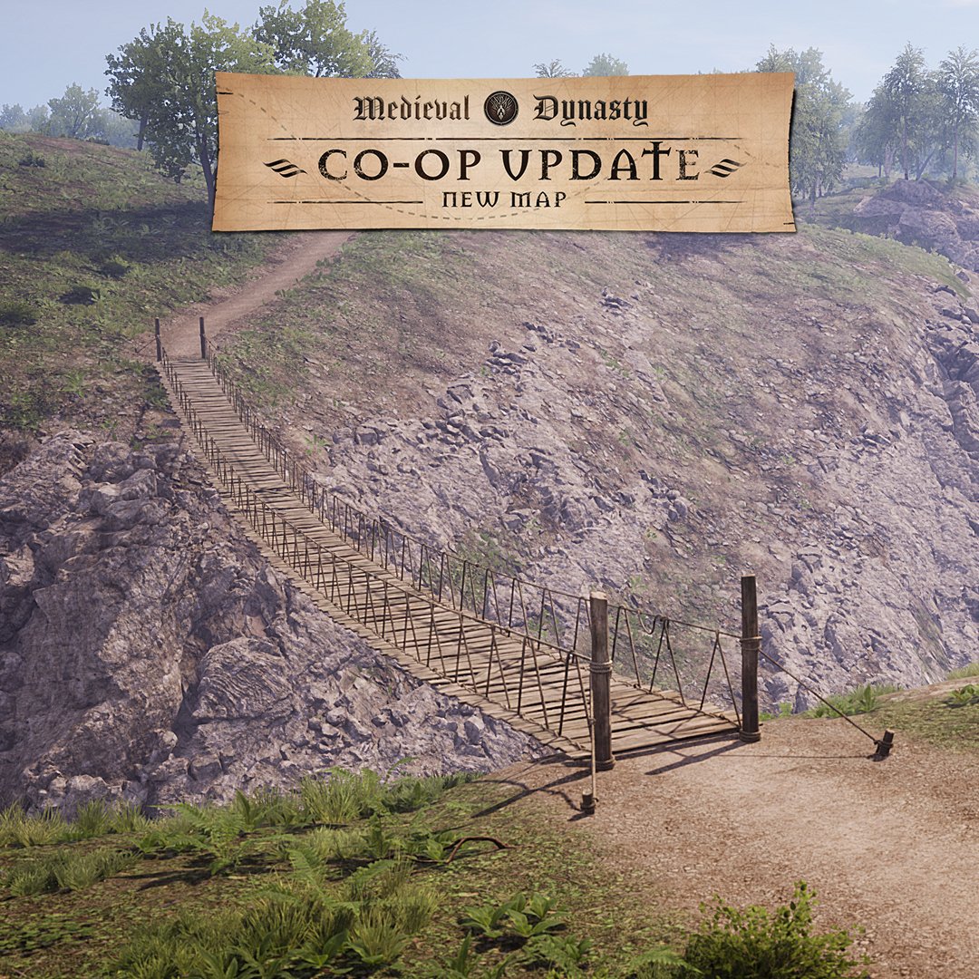 ToplitzProd's tweet photo. A new experience awaits you when the time has come, cross the wooden bridge with us and define a new era of Medieval Dynasty.
#MedievalDynasty #MedievalBridge https://t.co/NsWg8If8yF