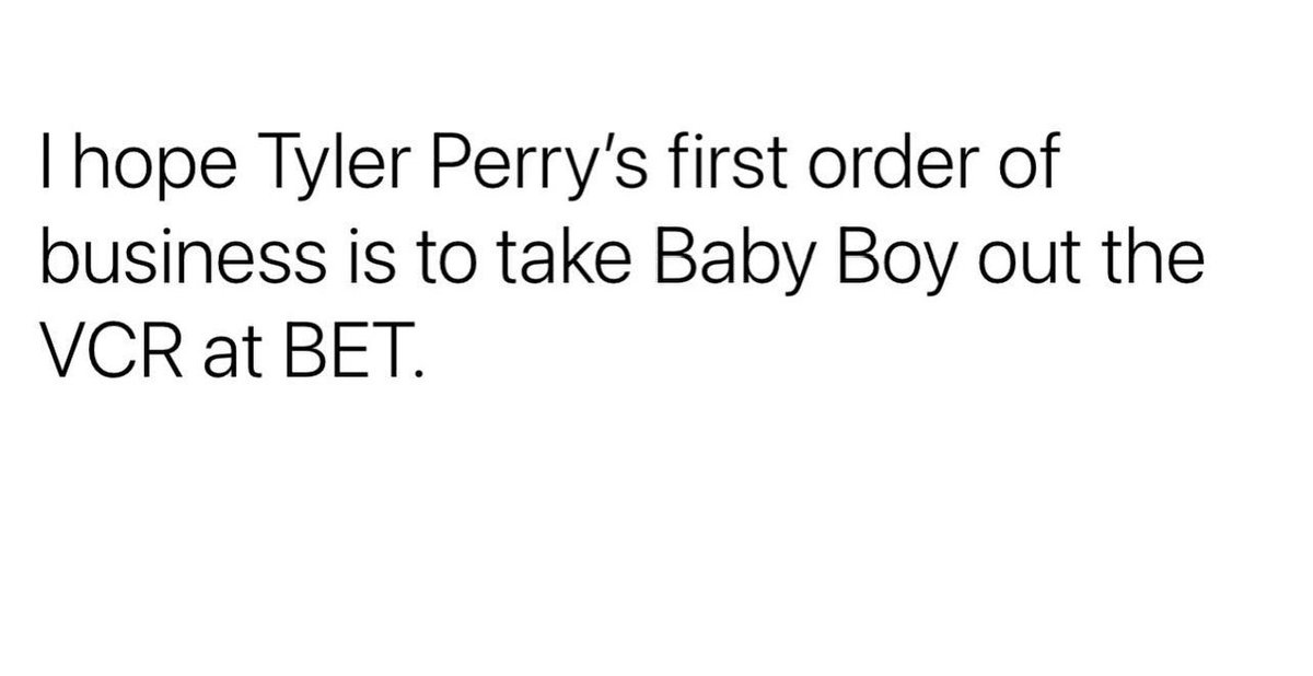 Congrats to Tyler Perry, OWNER OF VH1 AND BET! Now, let’s go to work and clean up programming!🤷🏾😂😎
