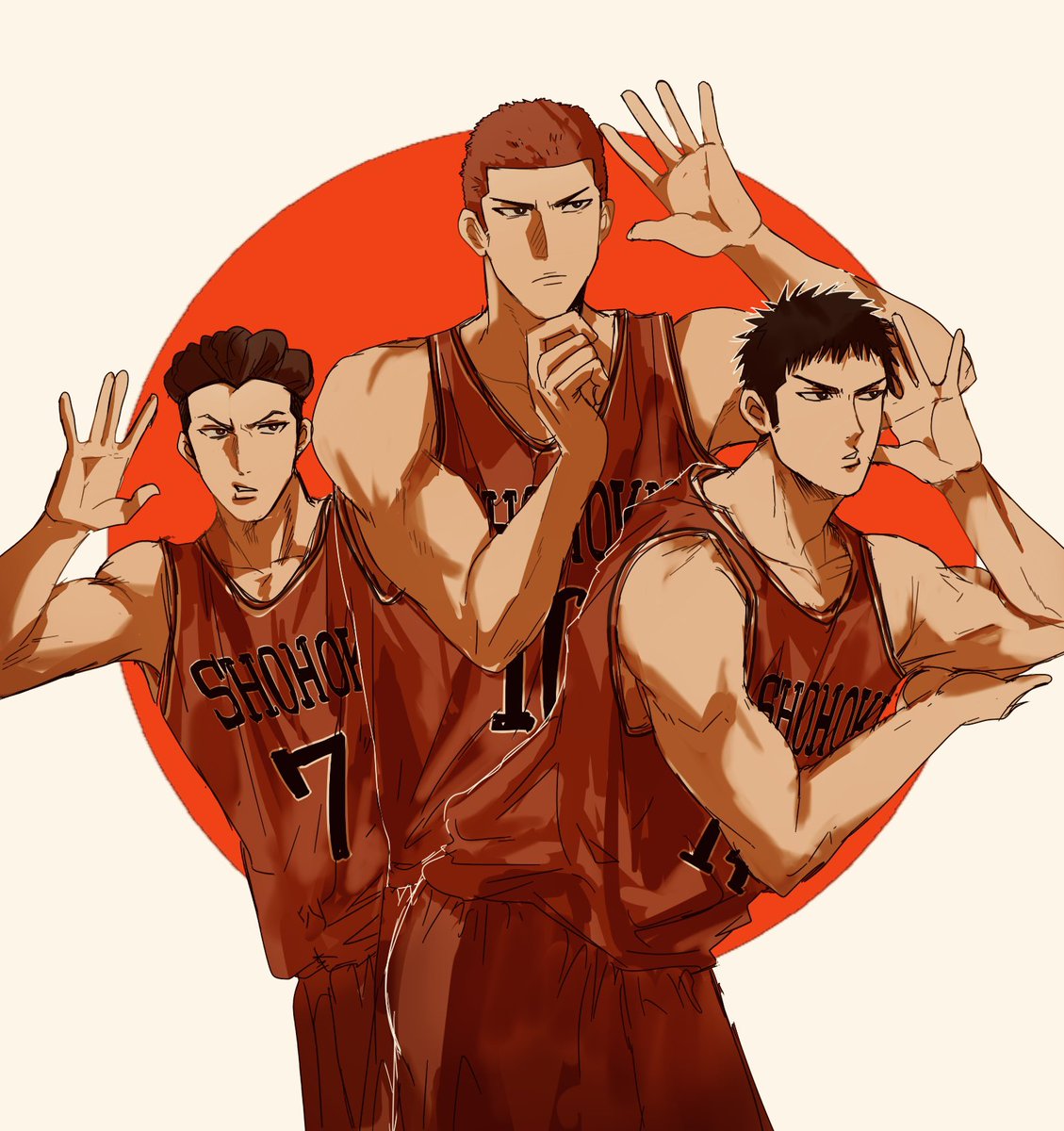 「3バカ」|鈎のイラスト