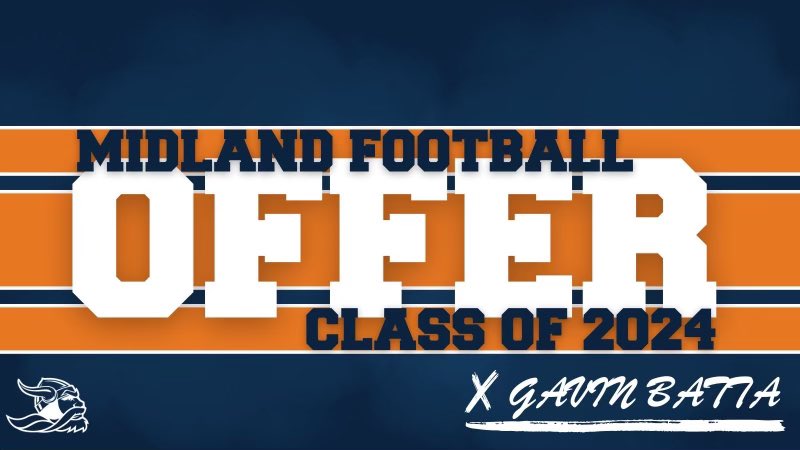 Blessed to receive an offer from Midland football! <a href="/Coach_Honnold/">Denny Honnold</a> <a href="/CoachAlford11/">Ben Alford</a>