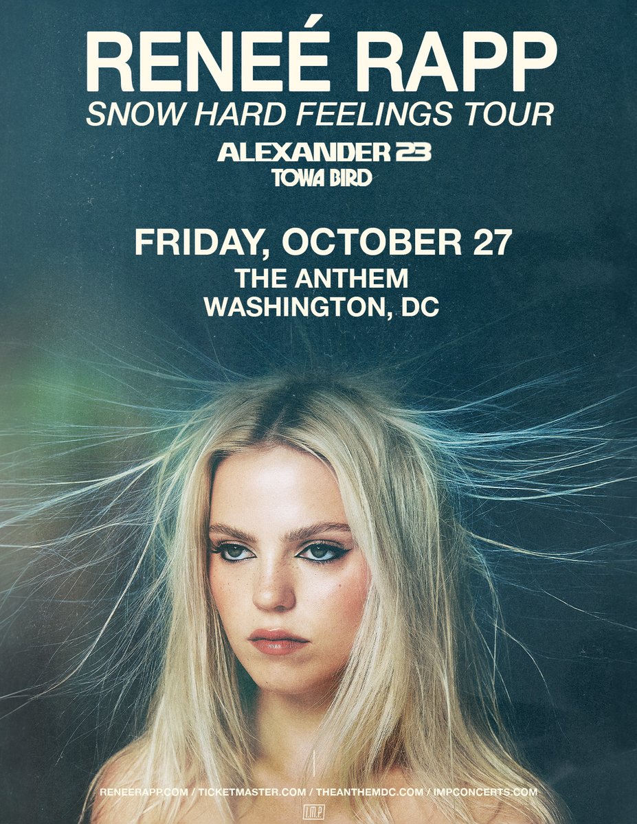 TheAnthemDC's tweet photo. JUST ANNOUNCED

10/27: @reneerapp 

Tickets on sale June 23rd at 9am!
🎟️: https://t.co/1uxQyVpGLK https://t.co/hK4jKGkbxa