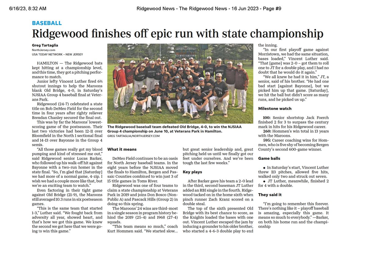 Our #FlagMaroons can't be beat...literally! #TeamRidgewood #MaroonPride