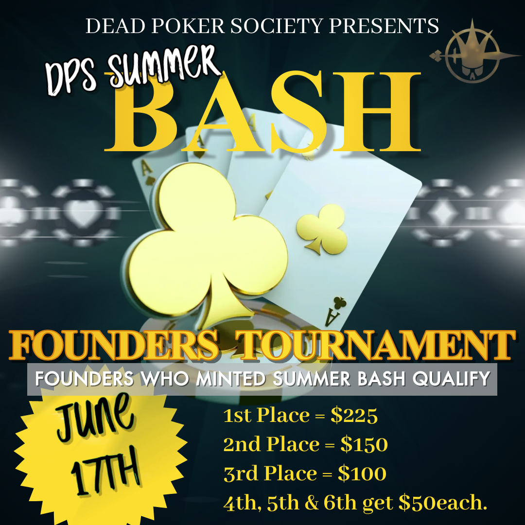 DPS_Club54's tweet photo. DPS Founders, mark your calendars!🗓️
Tomorrow is your time to shine in the exclusive game.
😱Don't miss out on the $625 prize pool and the chance to show everyone why you're at the top.
Let's make it an unforgettable event!🎉💪 #FoundersGame #DPSummerBash #OnlinePoker https://t.co/v5hsC24vA6