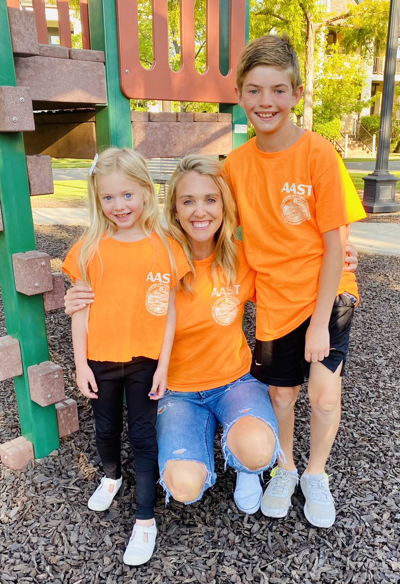 In 2023 in the USA, my 2 kids are more likely to be killed by GUNS than anything else. That includes car accidents, drownings, or cancer. So we wear orange. 🧡 To raise awareness against gun violence. For their lives, & the other lives their mama has tried to save & couldn’t.