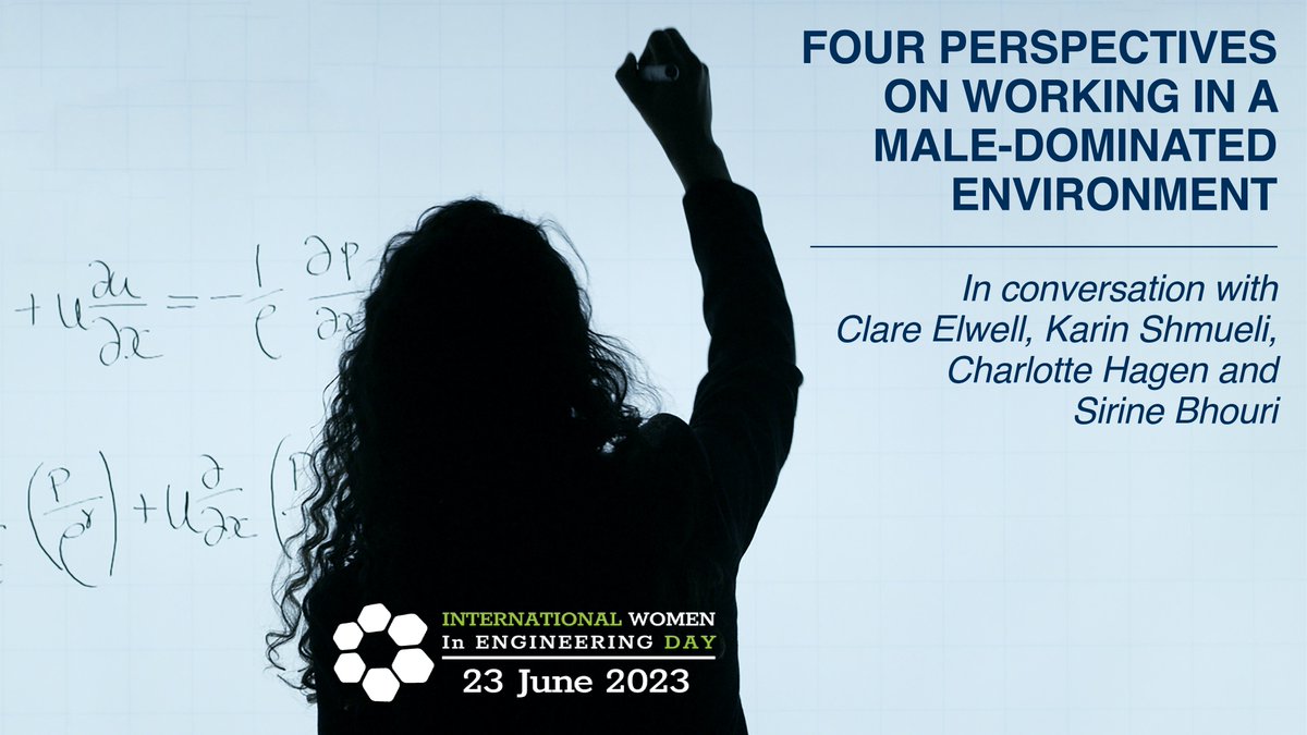This #INWED23 join us online for ‘Four perspectives on working in a male-dominated environment: In conversation with Clare Elwell, Karin Shmueli, Charlotte Hagen and Sirine Bhouri’ on Fri 23 June, 1-2pm bit.ly/3Pk0YaC organised by @SWAN_MedPhysUCL #WomeninSTEM