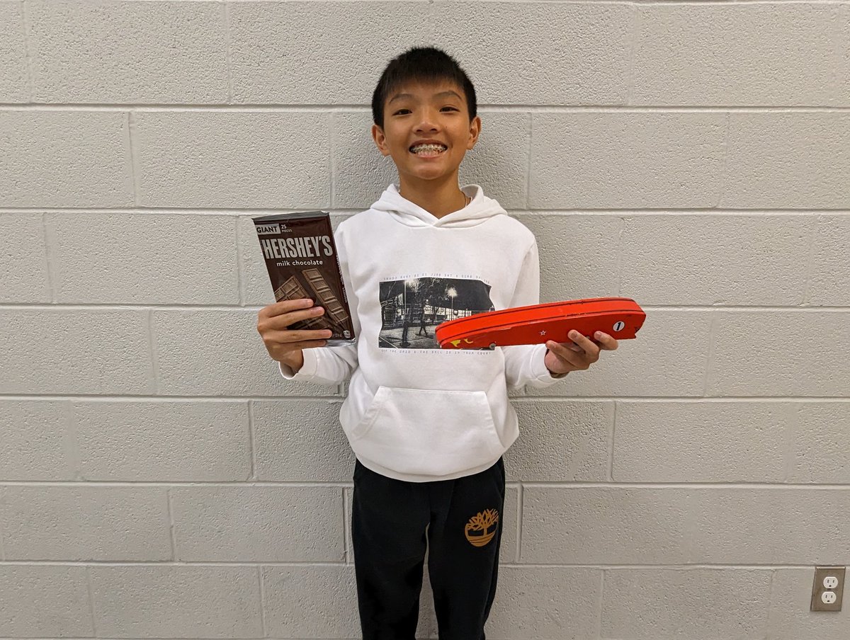 FranseeTech's tweet photo. CO2 Dragster racing Champion π Congrats Jayden! #CMSTechEd #CMSDragsters https://t.co/yvfinlg6eY
