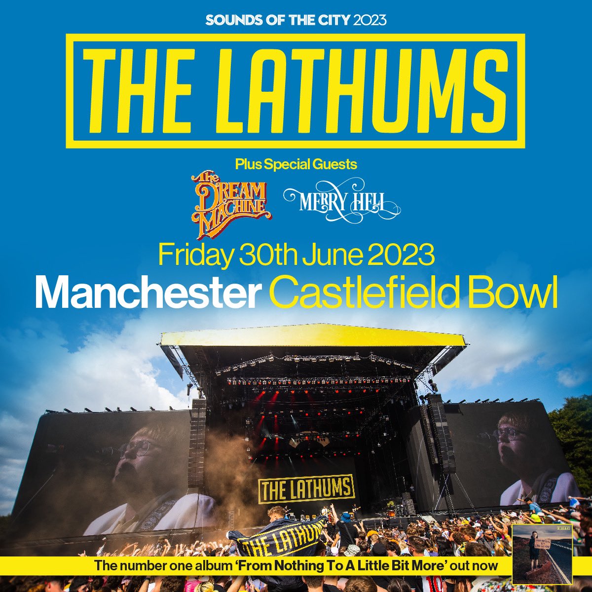 TheLathums's tweet photo. Not long now until Castlefield Bowl 💛 Buzzing to have @DreamMachineHQ and @MerryHell_band joining us x

https://t.co/fy0VAKjm2S https://t.co/KWagmPtv5z